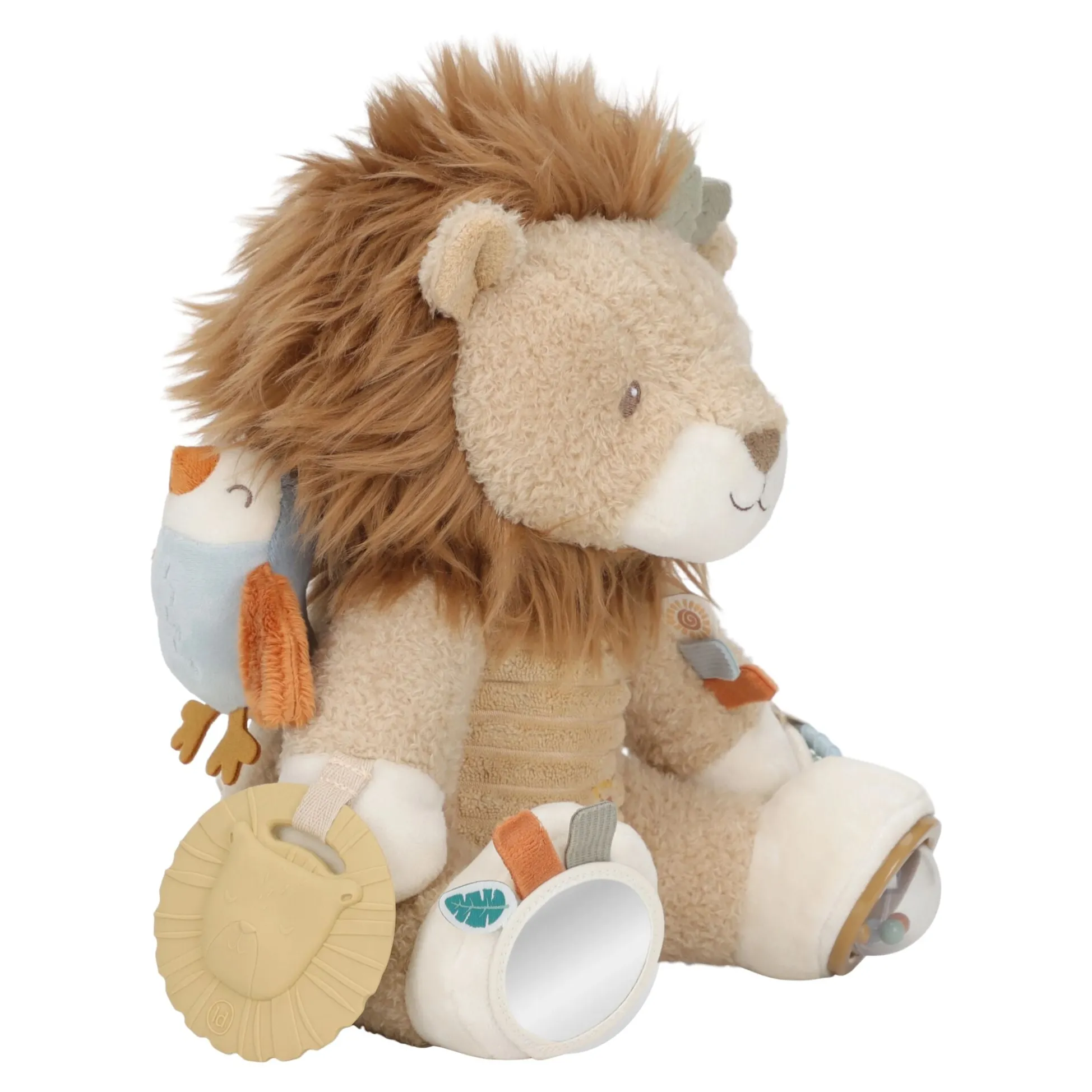 Activity cuddly toy Lion - Yellow