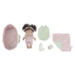 Baby doll in basket Evi GRS