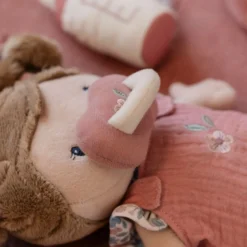 Baby doll in basket Rosa GRS