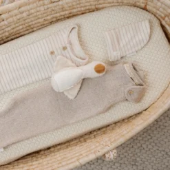 Baby hat - Beige - Newborn Naturals - Stripe