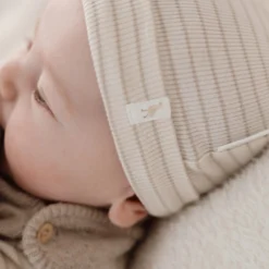 Baby hat - Beige - Newborn Naturals - Stripe