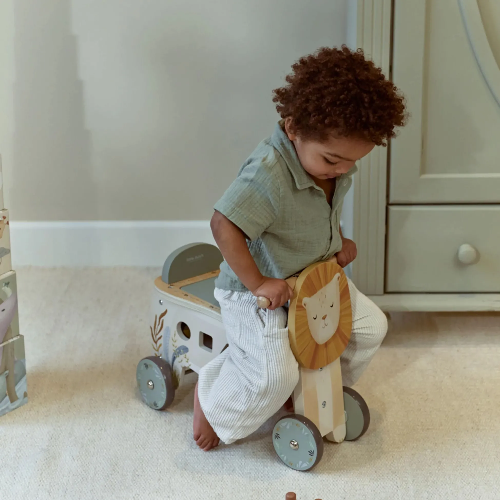 Balance bike Lion - Yellow