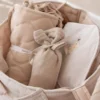 Bath cape - Beige - 75 x 75 - Newborn Naturals - Baby Bunny