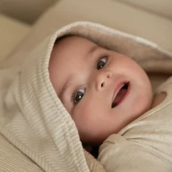 Bath cape - Beige - 75 x 75 - Newborn Naturals - Baby Bunny