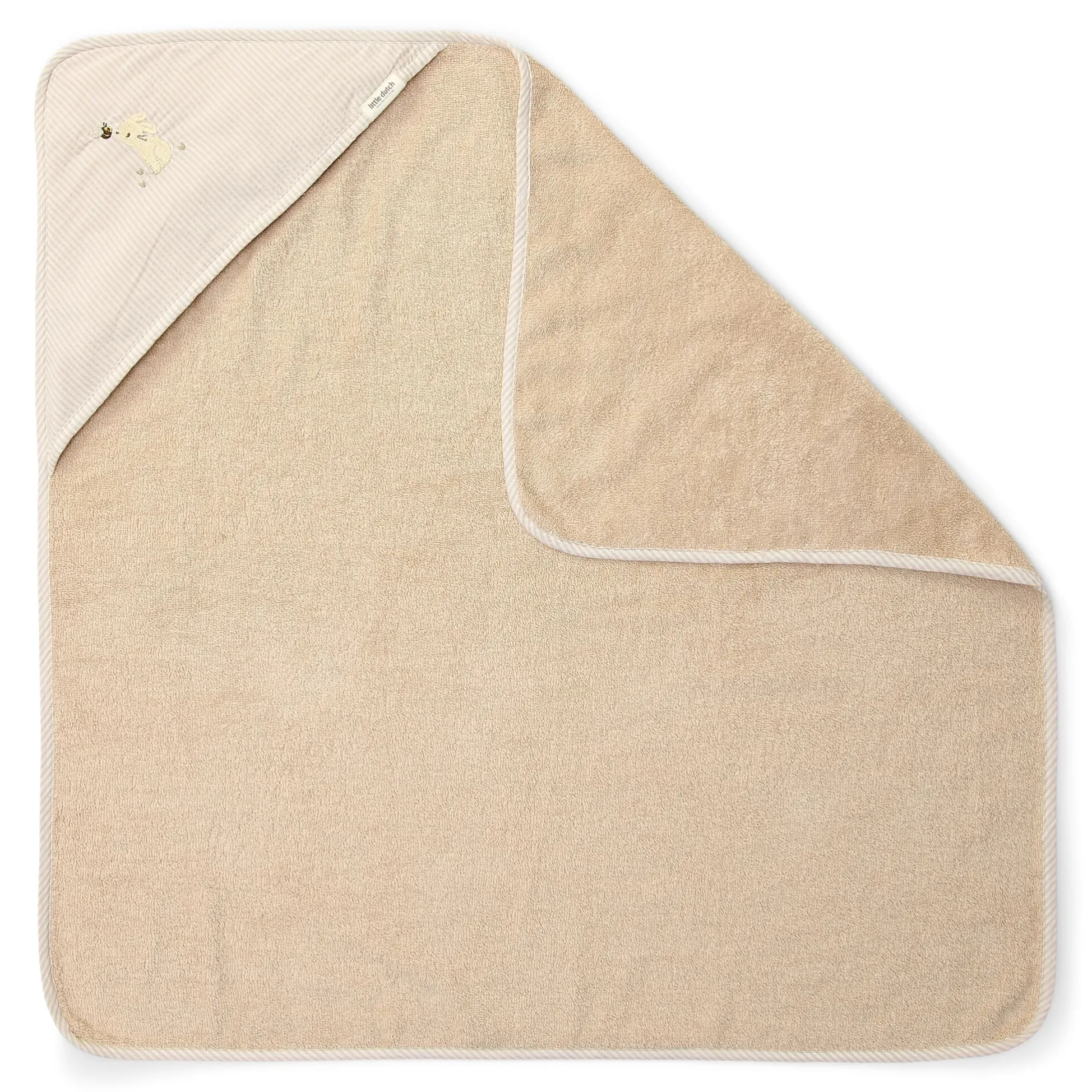 Bath cape - Beige - 75 x 75 - Newborn Naturals - Baby Bunny