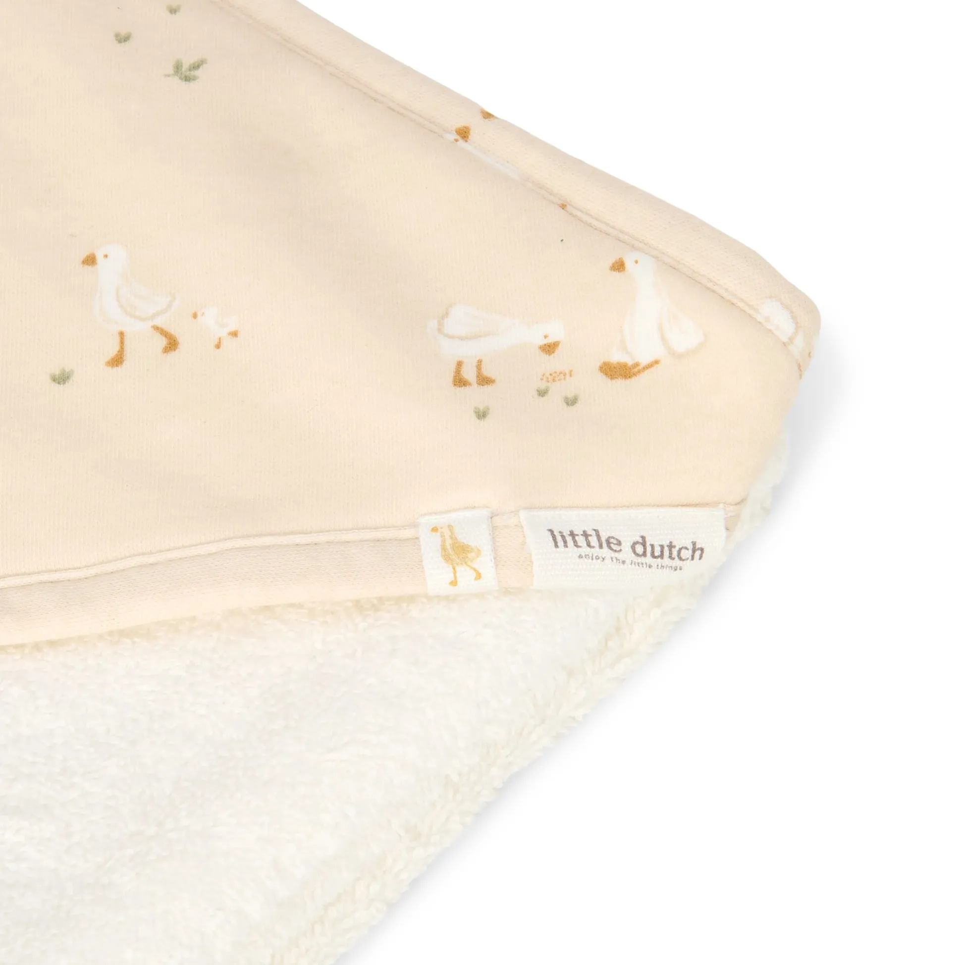 Bath cape - White - 75 x 75 - Newborn Naturals - Little Goose
