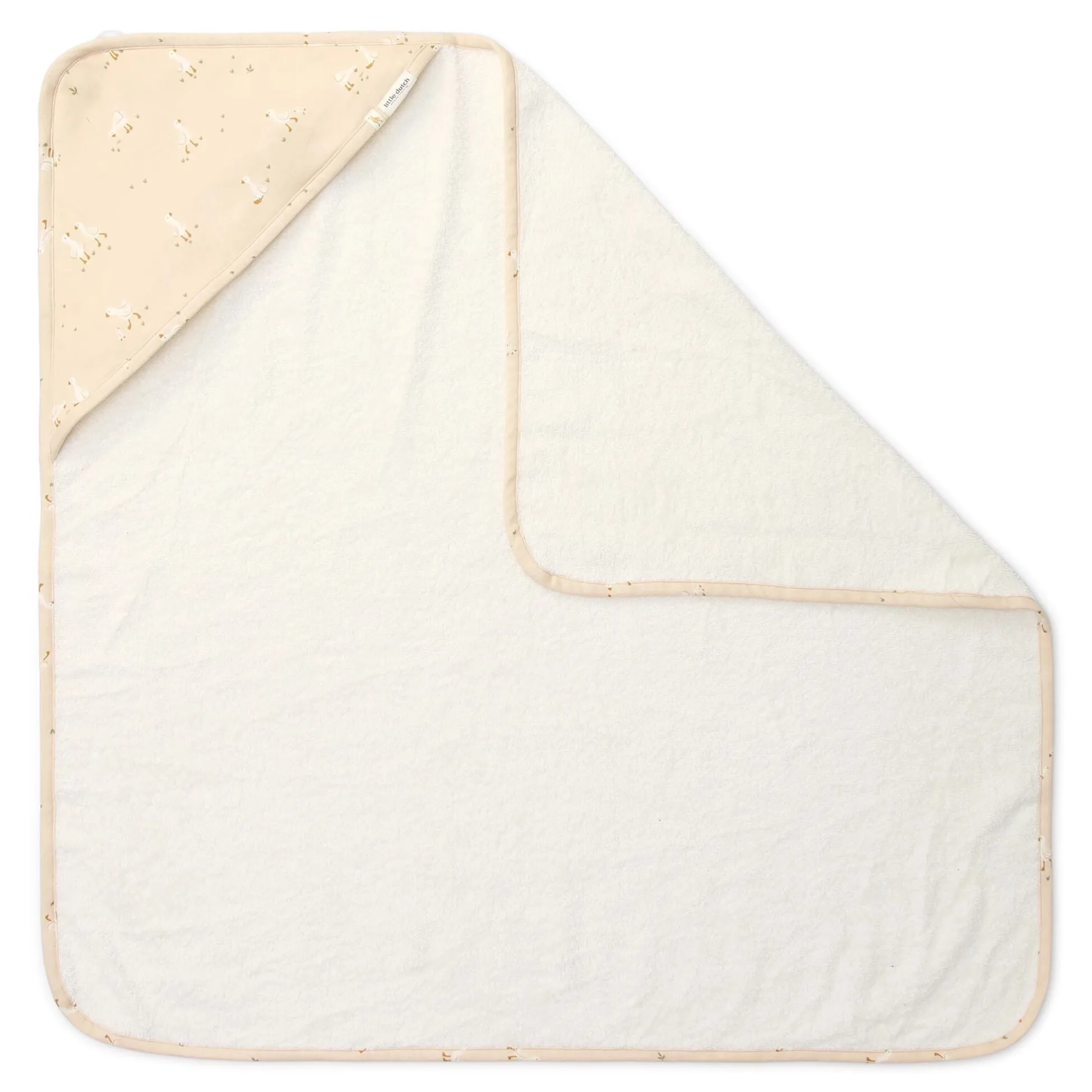 Bath cape - White - 75 x 75 - Newborn Naturals - Little Goose