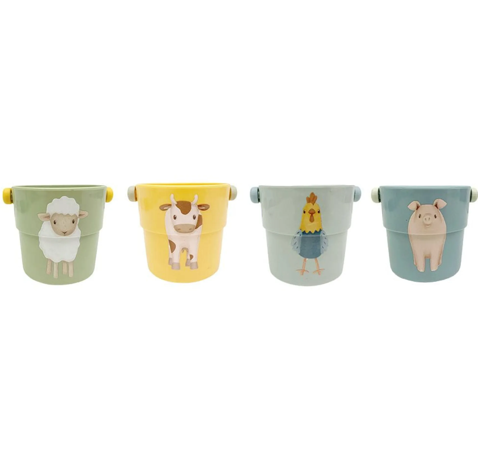 Bath cups - Green - Little Farm