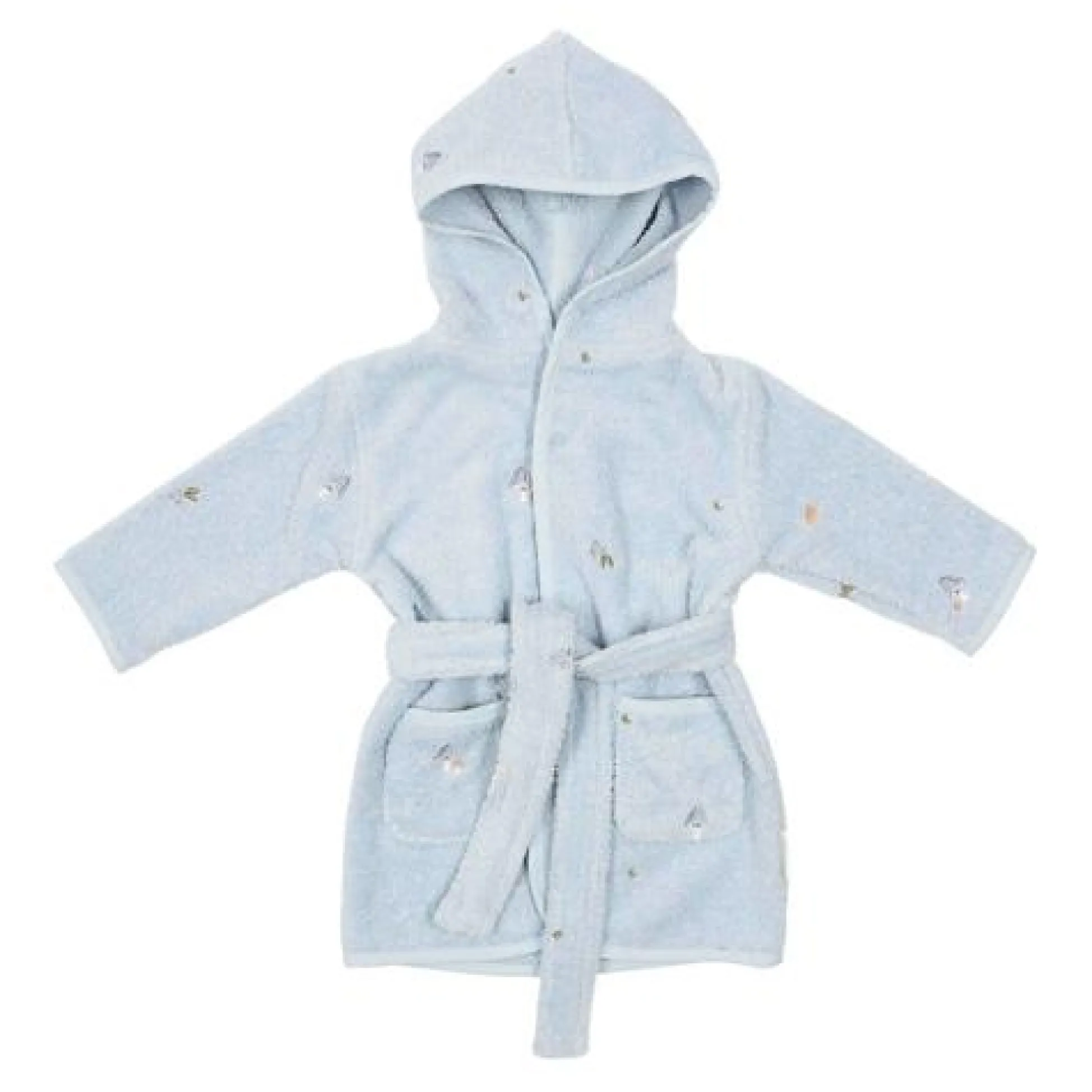 Bathrobe - Blue - Forest Friends