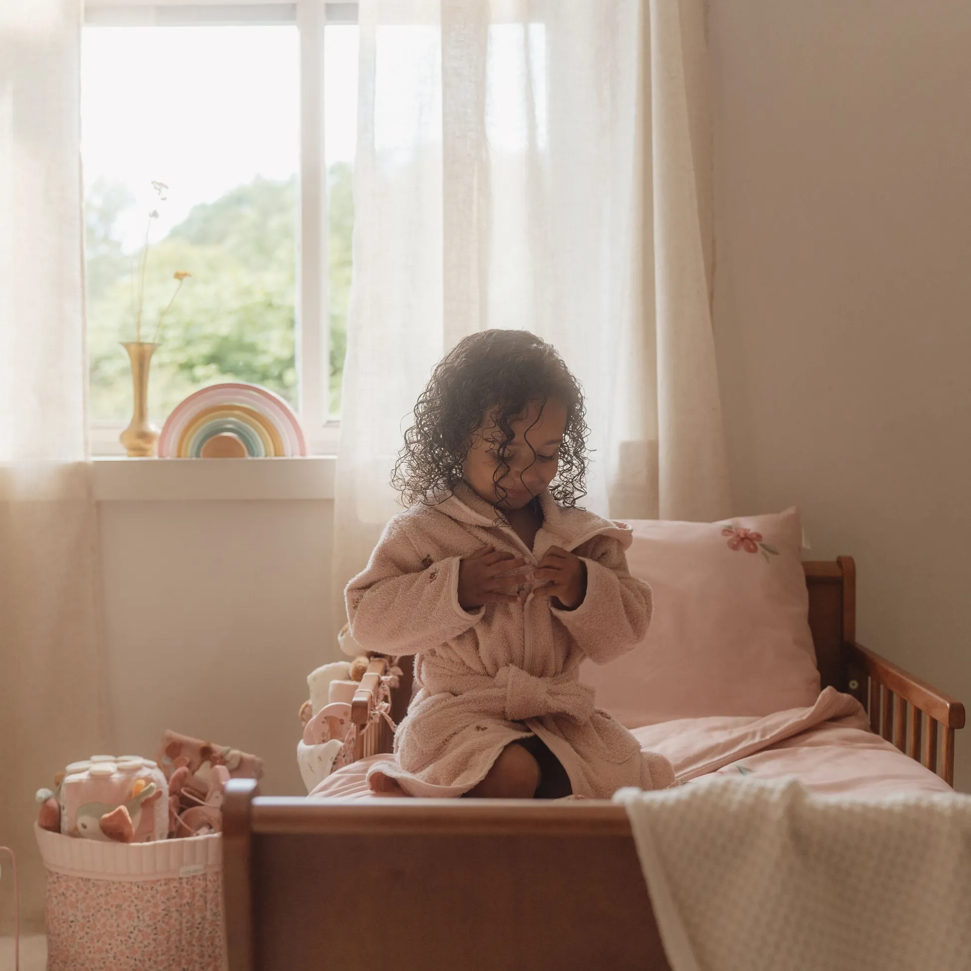 Bathrobe - Pink - Fairy Garden