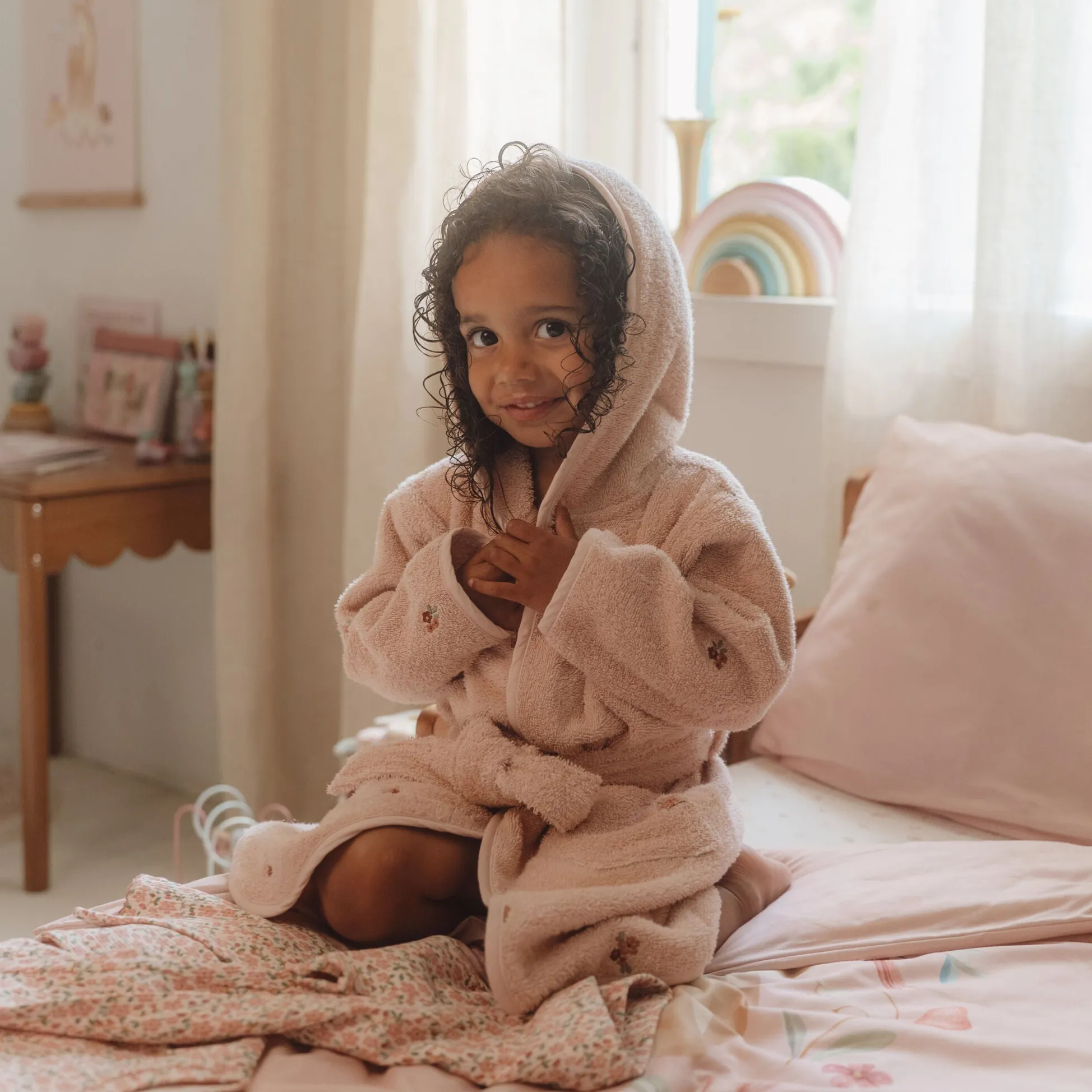 Bathrobe - Pink - Fairy Garden