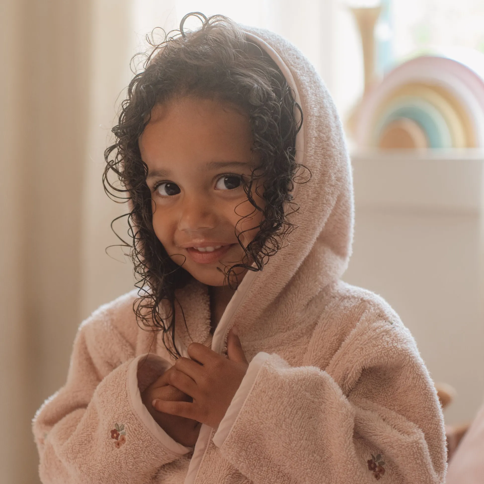 Bathrobe - Pink - Fairy Garden