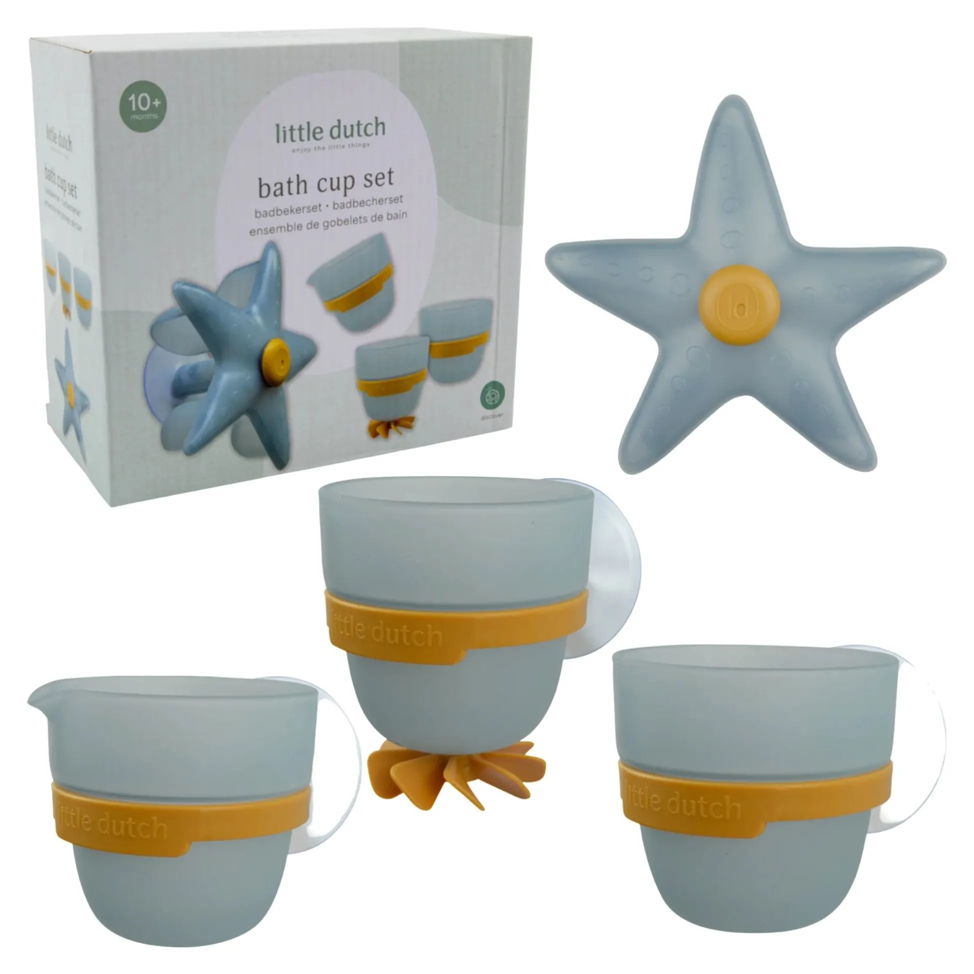Bath wall cups - blue - Essentials