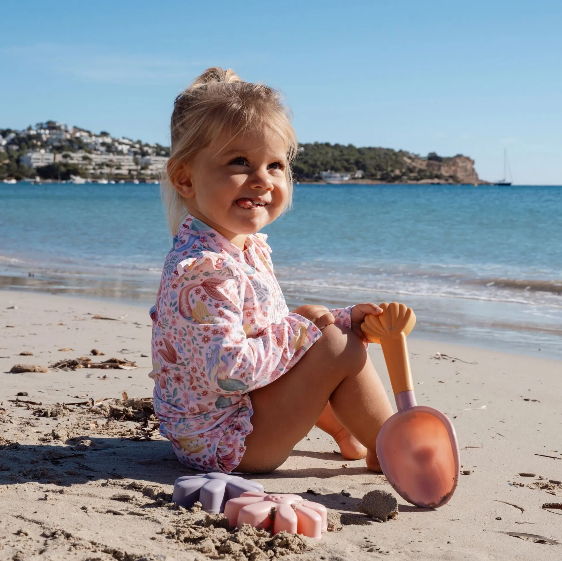 Beach Set Shovel and Sand Molds - Pink - Dreamy Mermaid