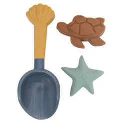 Beach Set Shovel and Sand Molds - Blue - Ocean World