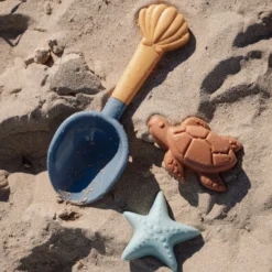 Beach Set Shovel and Sand Molds - Blue - Ocean World