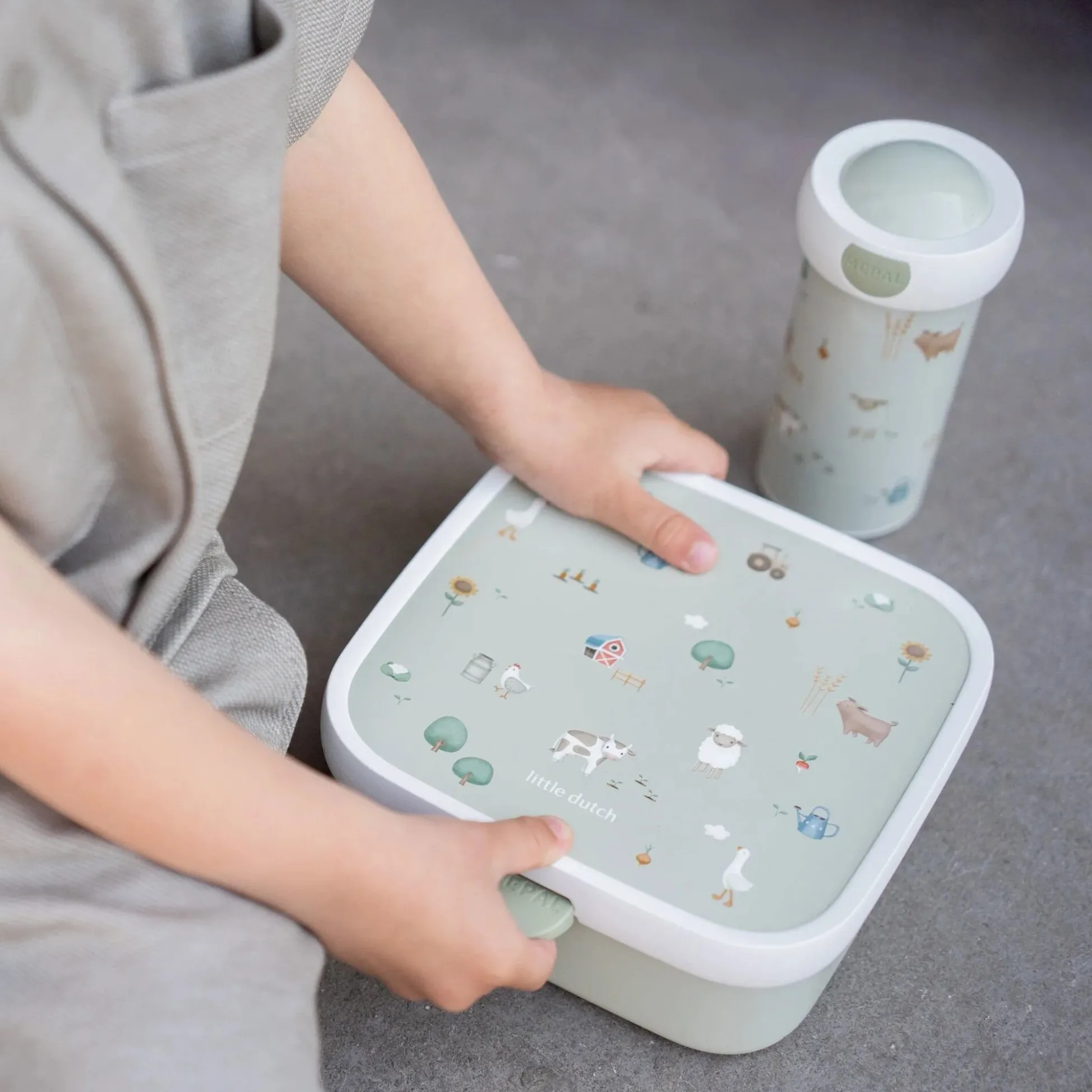 Bento lunchbox large Little Farm