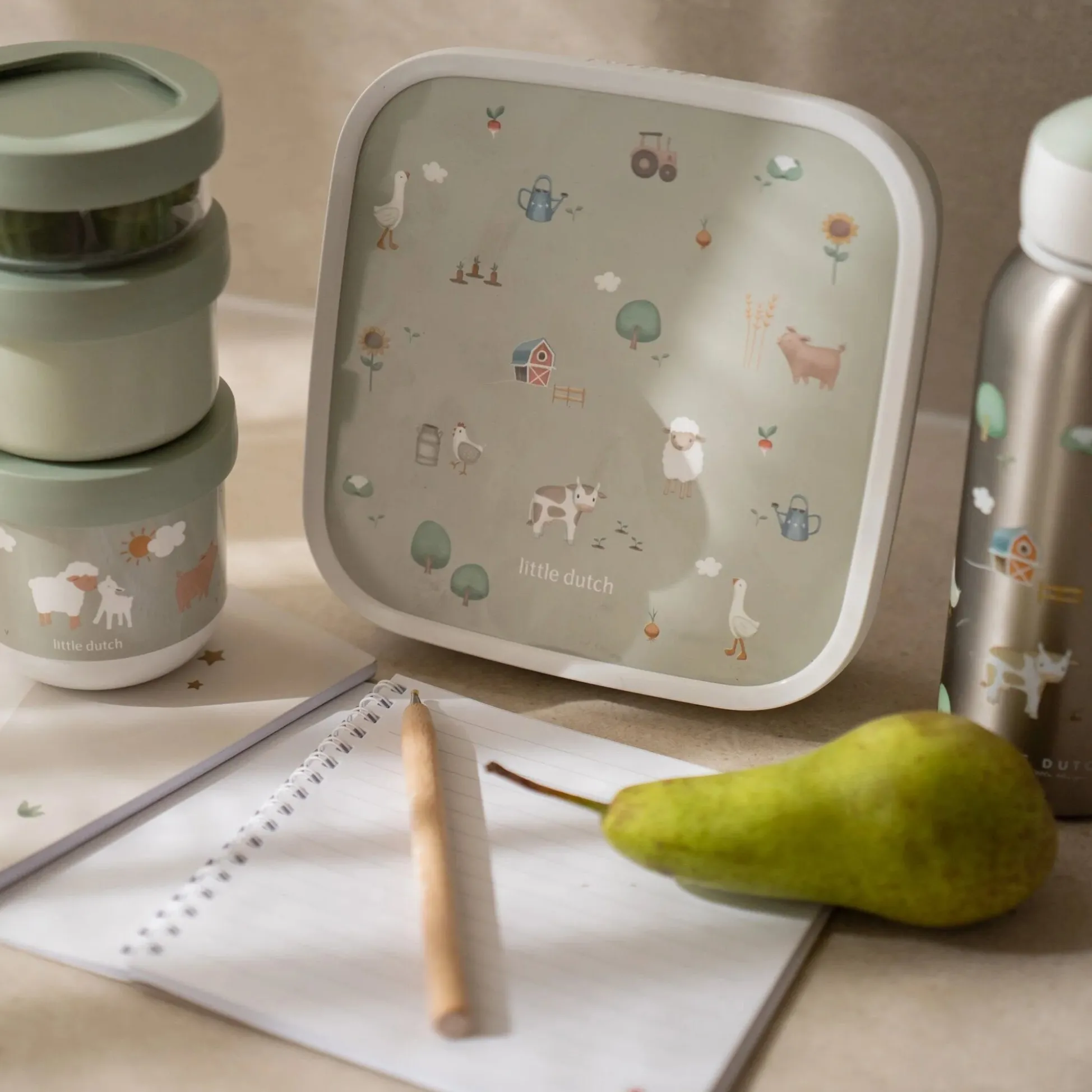 Bento lunchbox large Little Farm