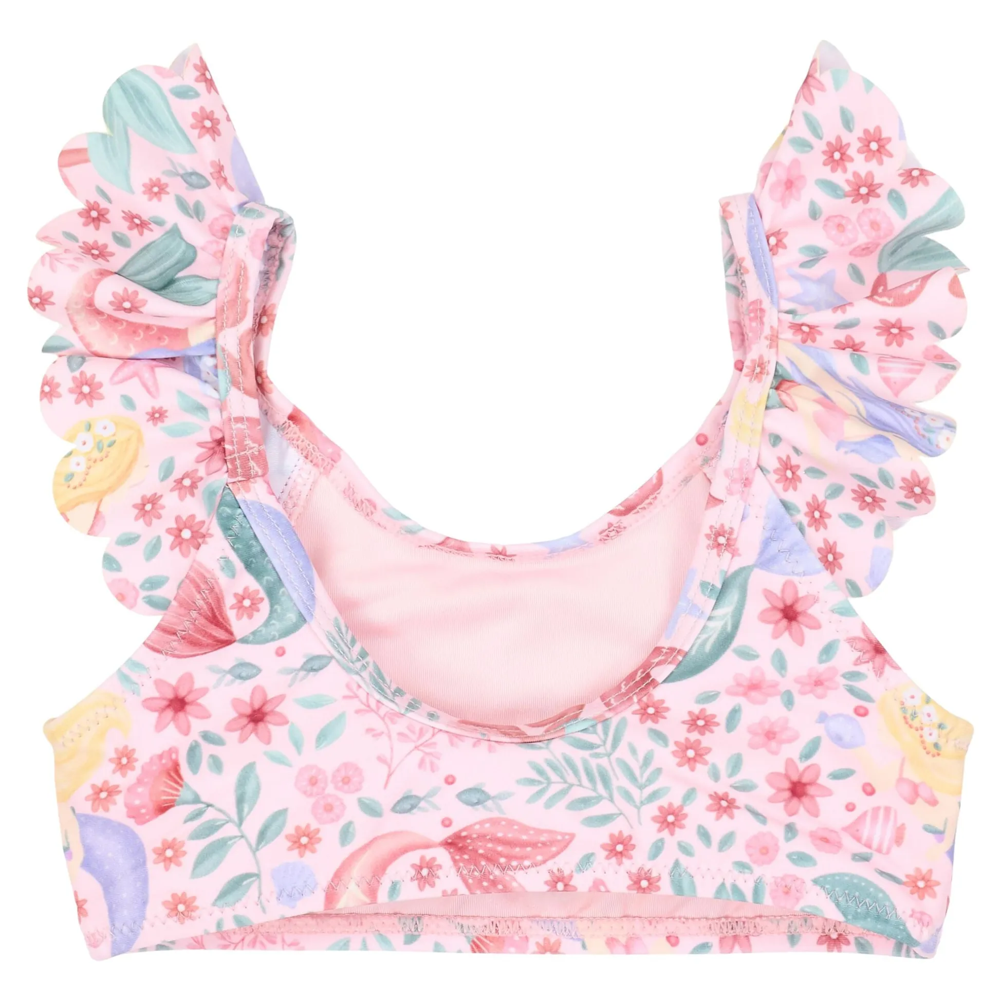 Bikini - Pink - Mermaid print