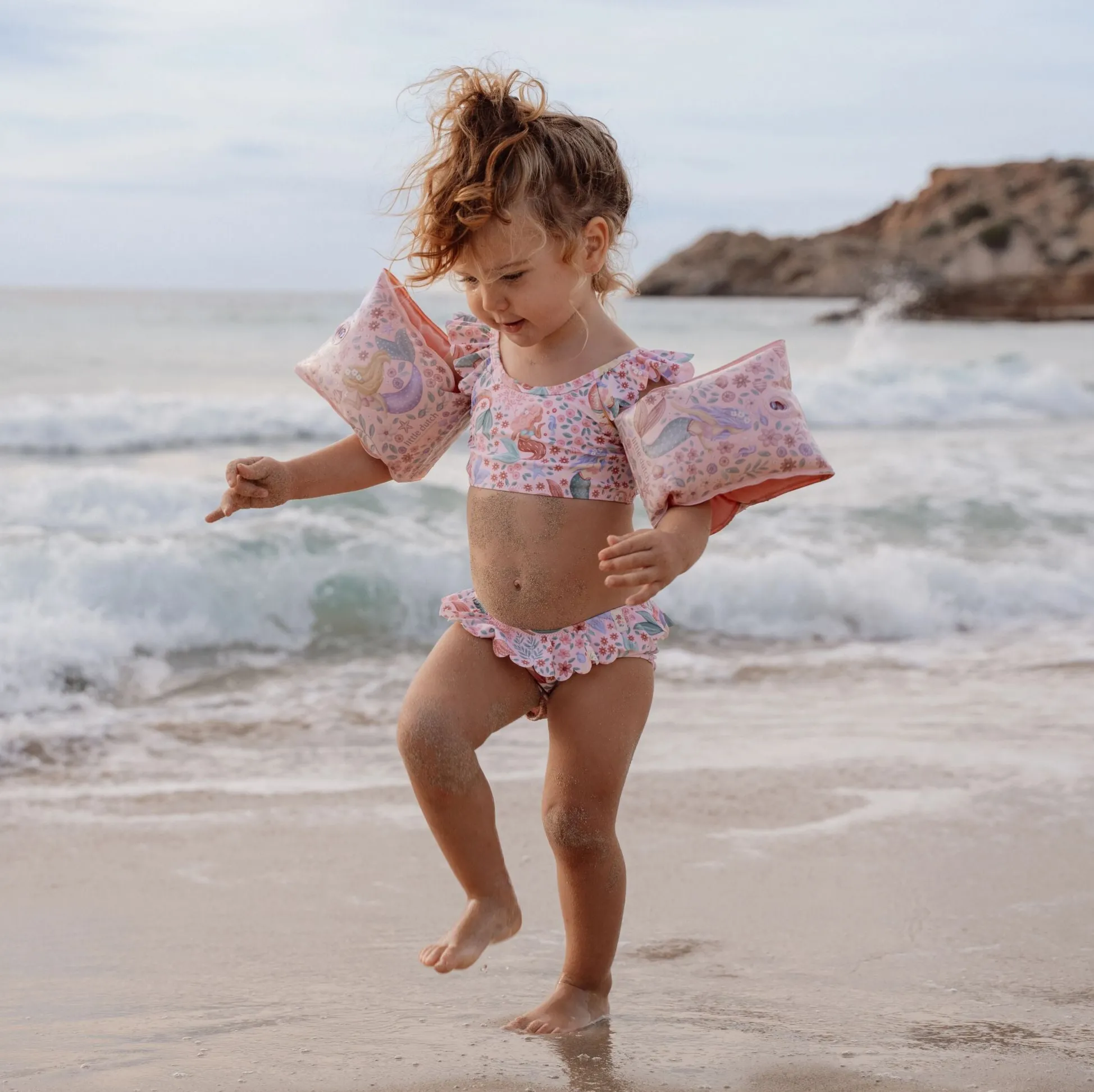 Bikini - Pink - Mermaid print