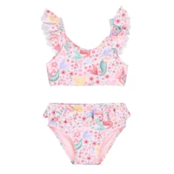 Bikini - Pink - Mermaid print