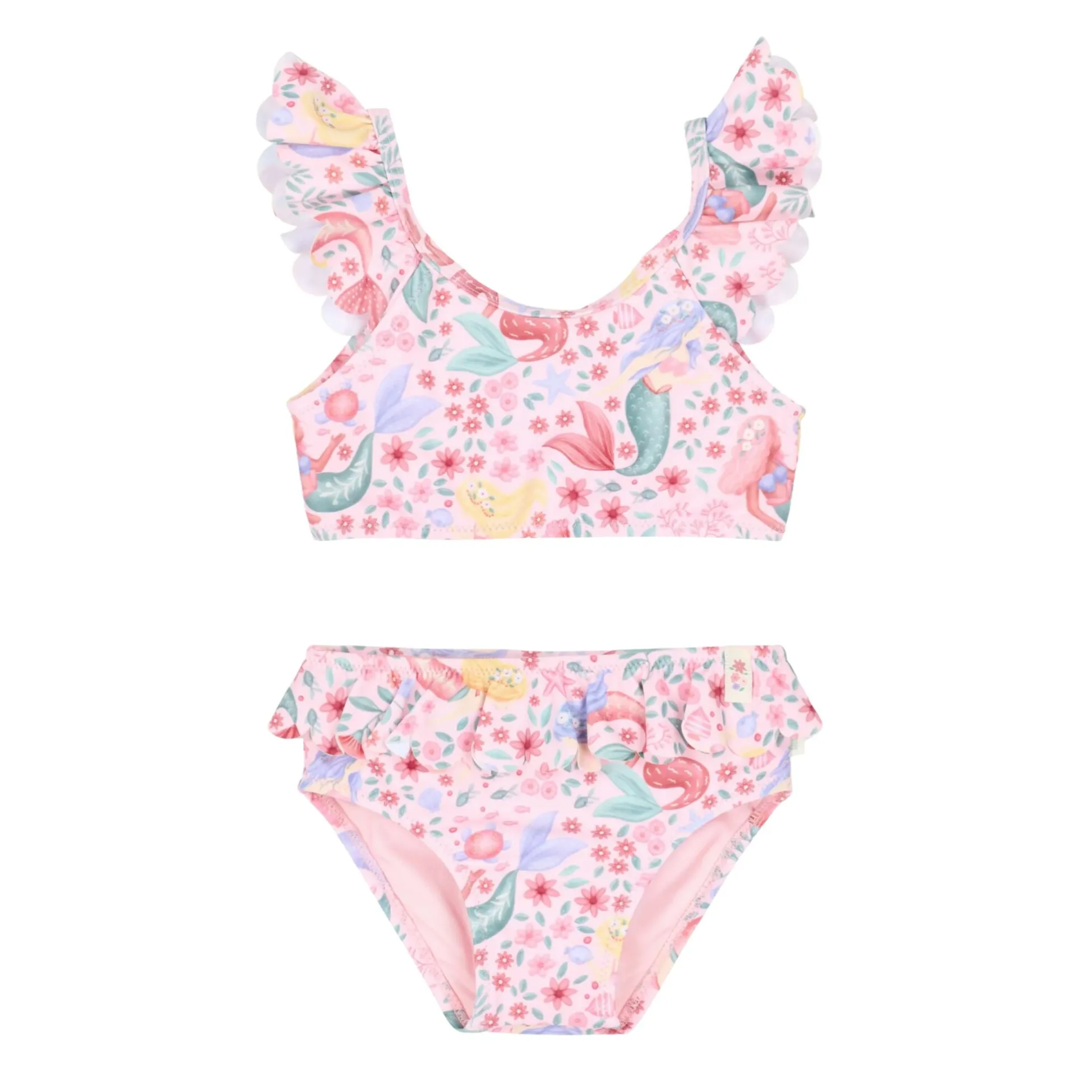 Bikini - Pink - Mermaid print