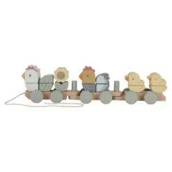 Block train chicken Little Farm