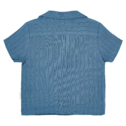 Blouse - Short sleeve - Blue