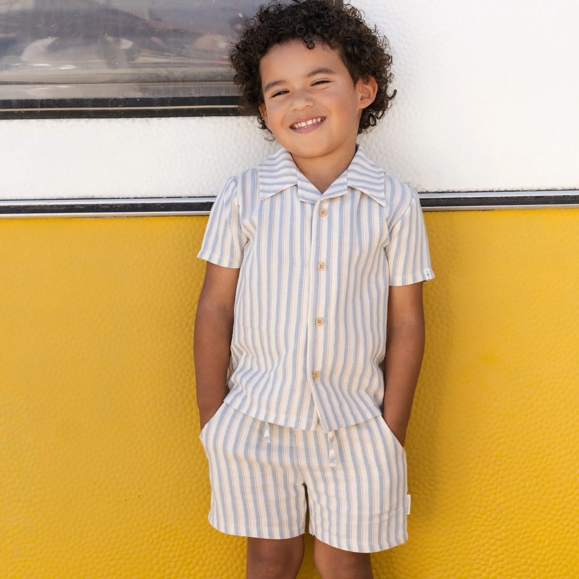 Blouse - Short sleeve - Multi Stripe