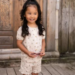 Blouse - Short sleeve - Sand