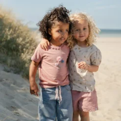 Blouse - Short sleeve - Sand