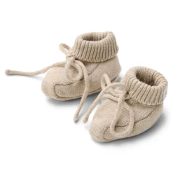 Booties - Beige - Newborn Naturals
