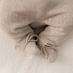 Booties - Beige - Newborn Naturals