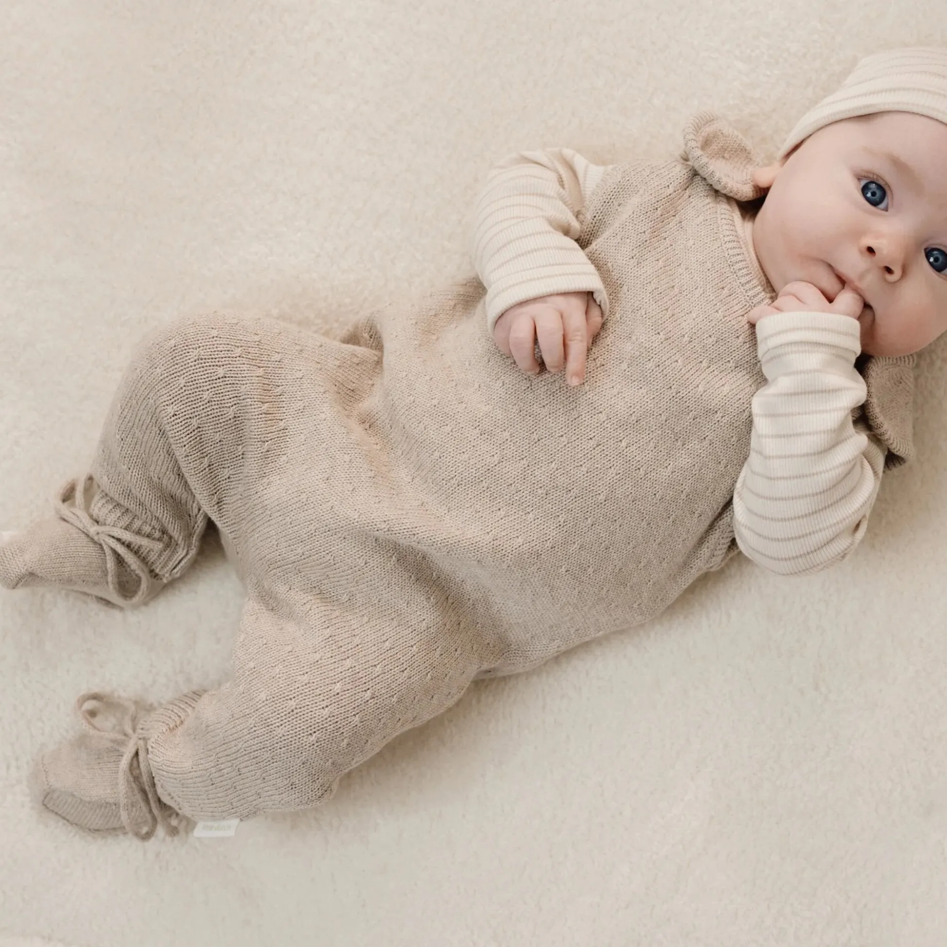 Booties - Beige - Newborn Naturals