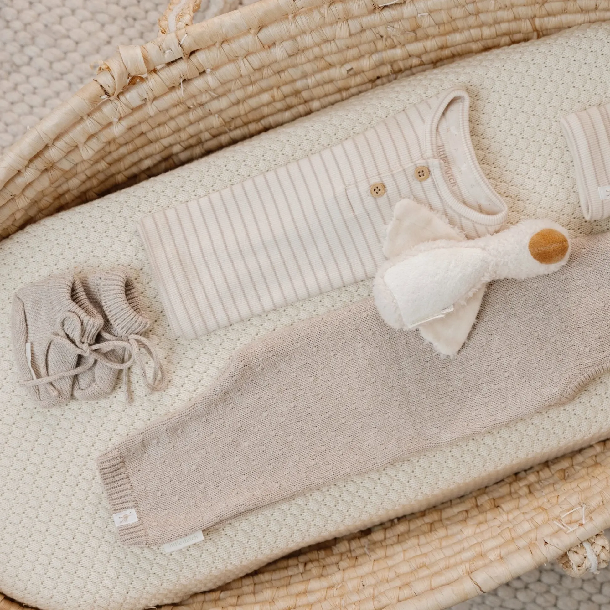 Booties - Beige - Newborn Naturals