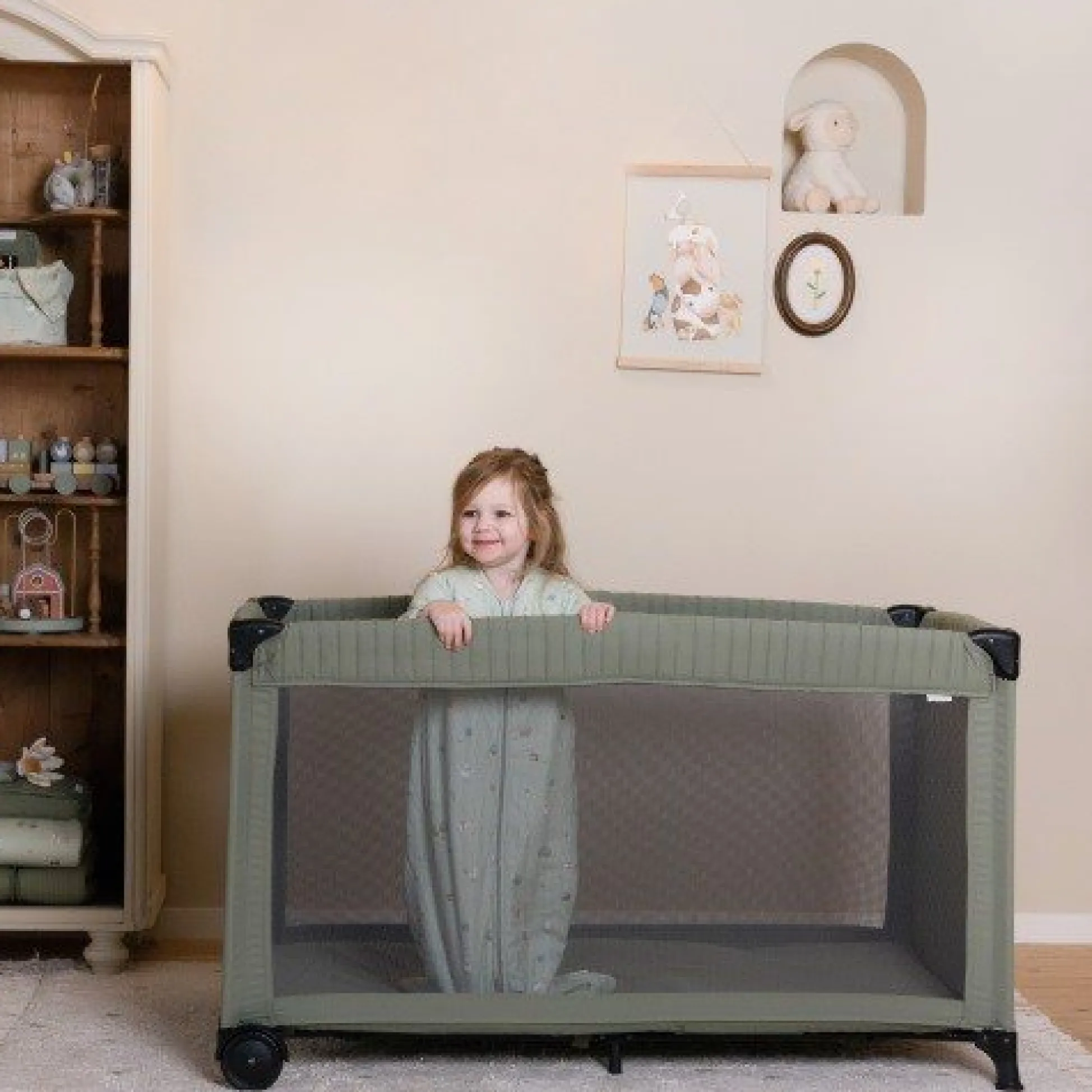 Camping bed - Green - Essentials