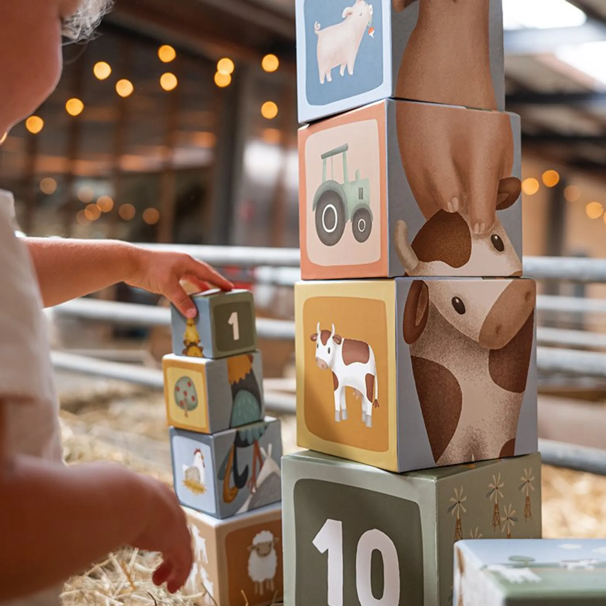 Cardboard Stacking Tower Little Farm