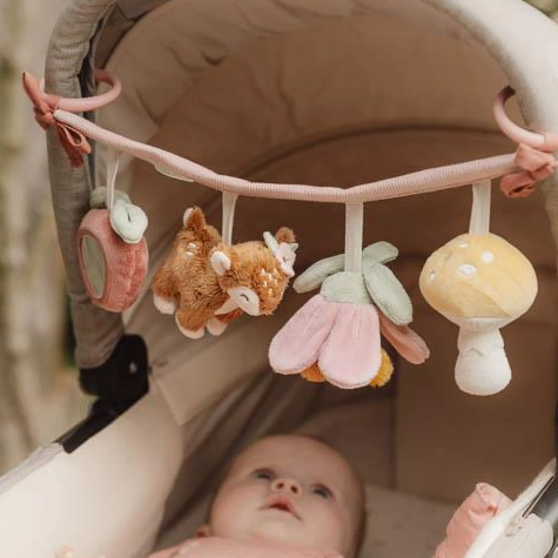 Car tensioner - Pink - Fairy Garden
