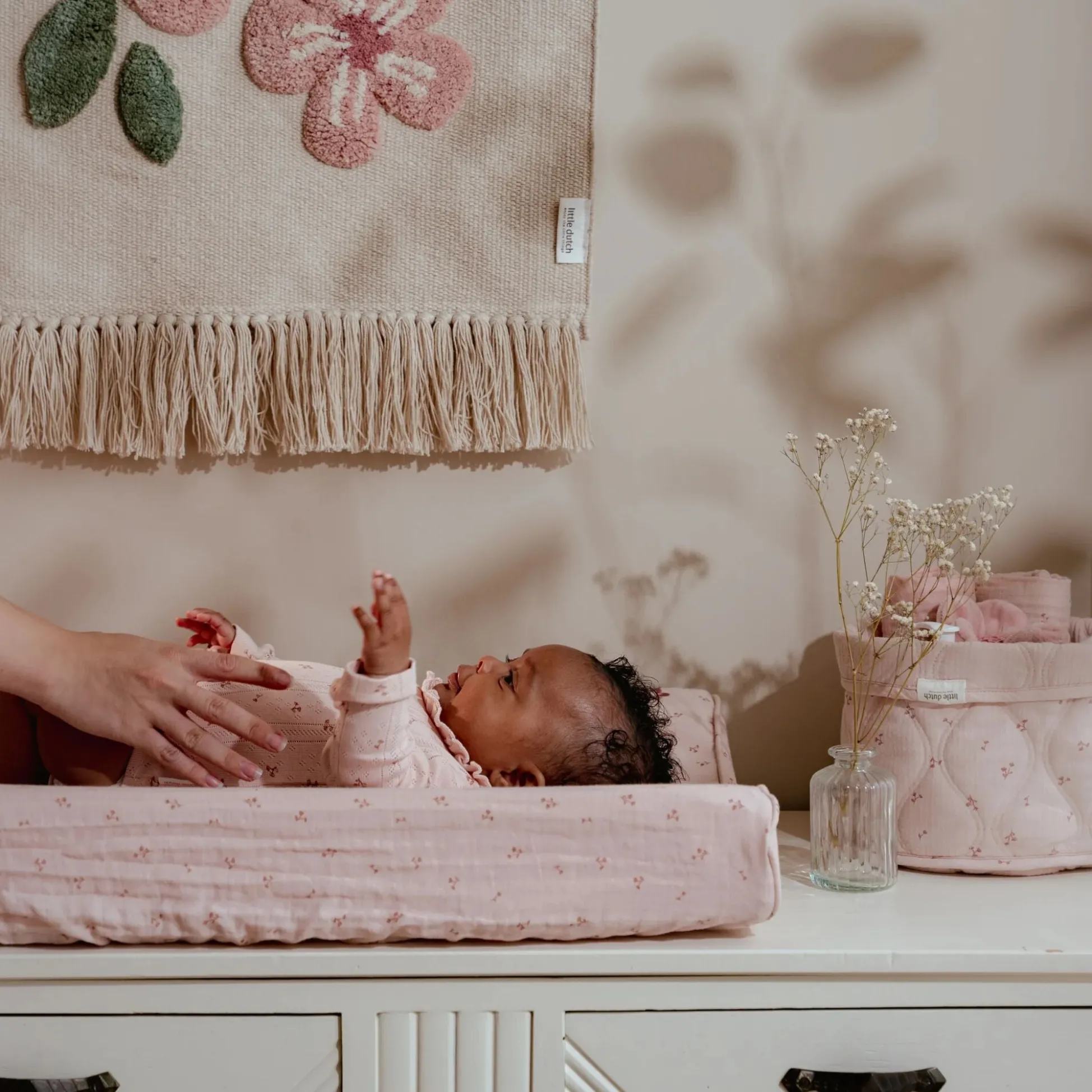 Changing mat cover - Pink - Essentials
