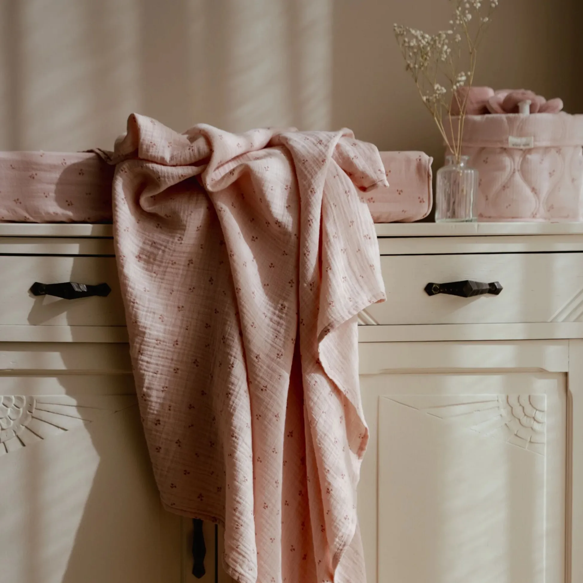 Changing mat cover - Pink - Essentials