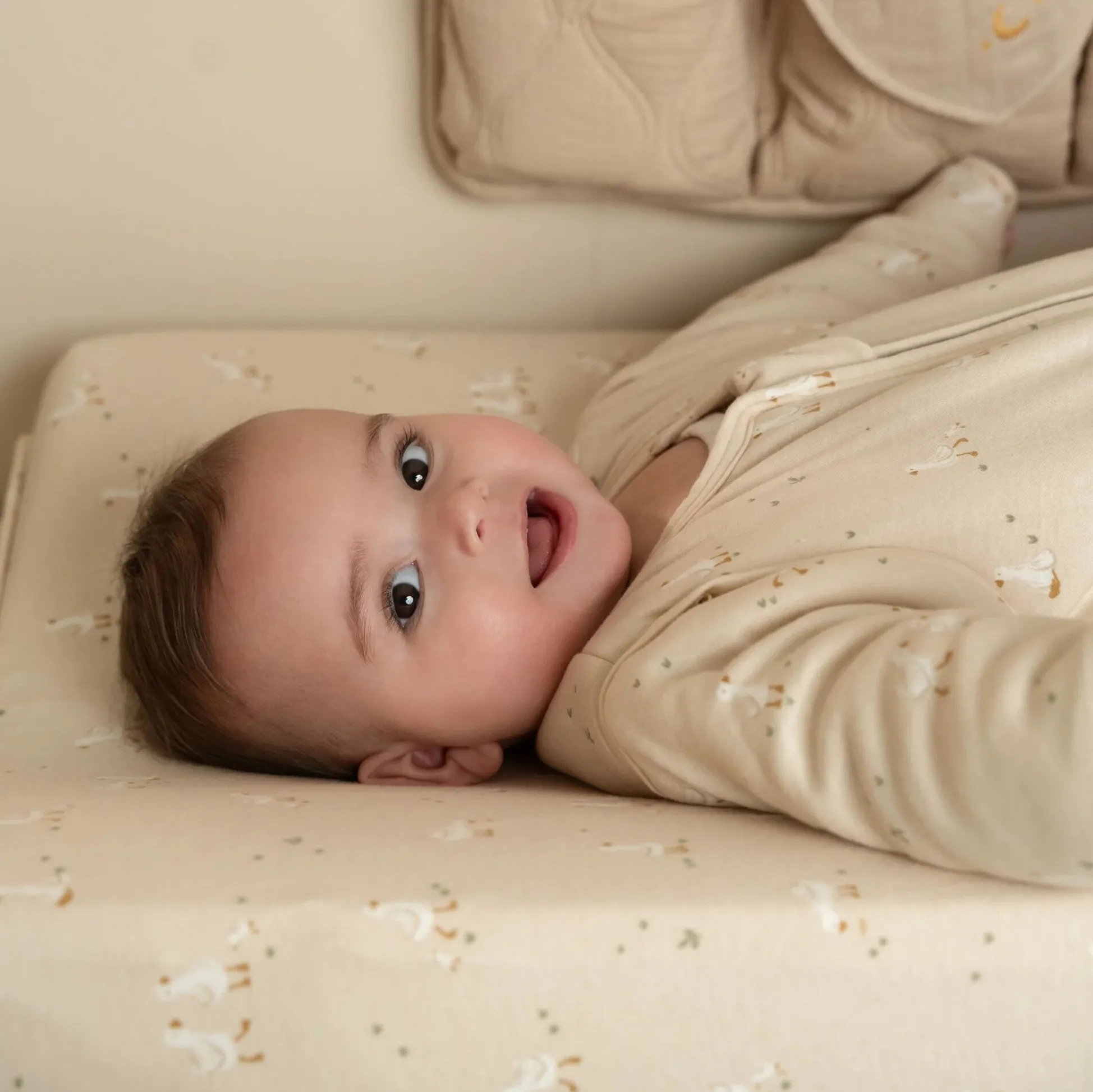 Changing pad cover - Beige - Newborn Naturals - Little Goose