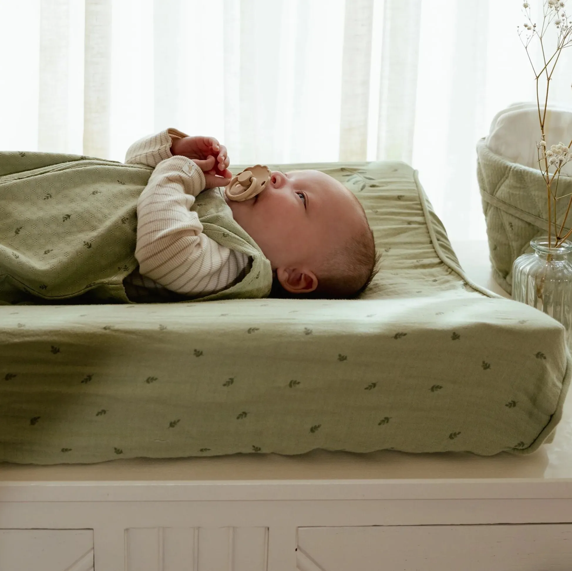 Changing pad cover - Green - Essentials