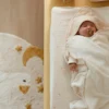 Changing pad cover - White - Newborn Naturals - Moon & Stars