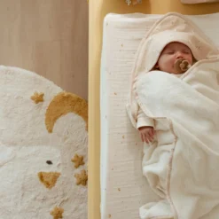 Changing pad cover - White - Newborn Naturals - Moon & Stars