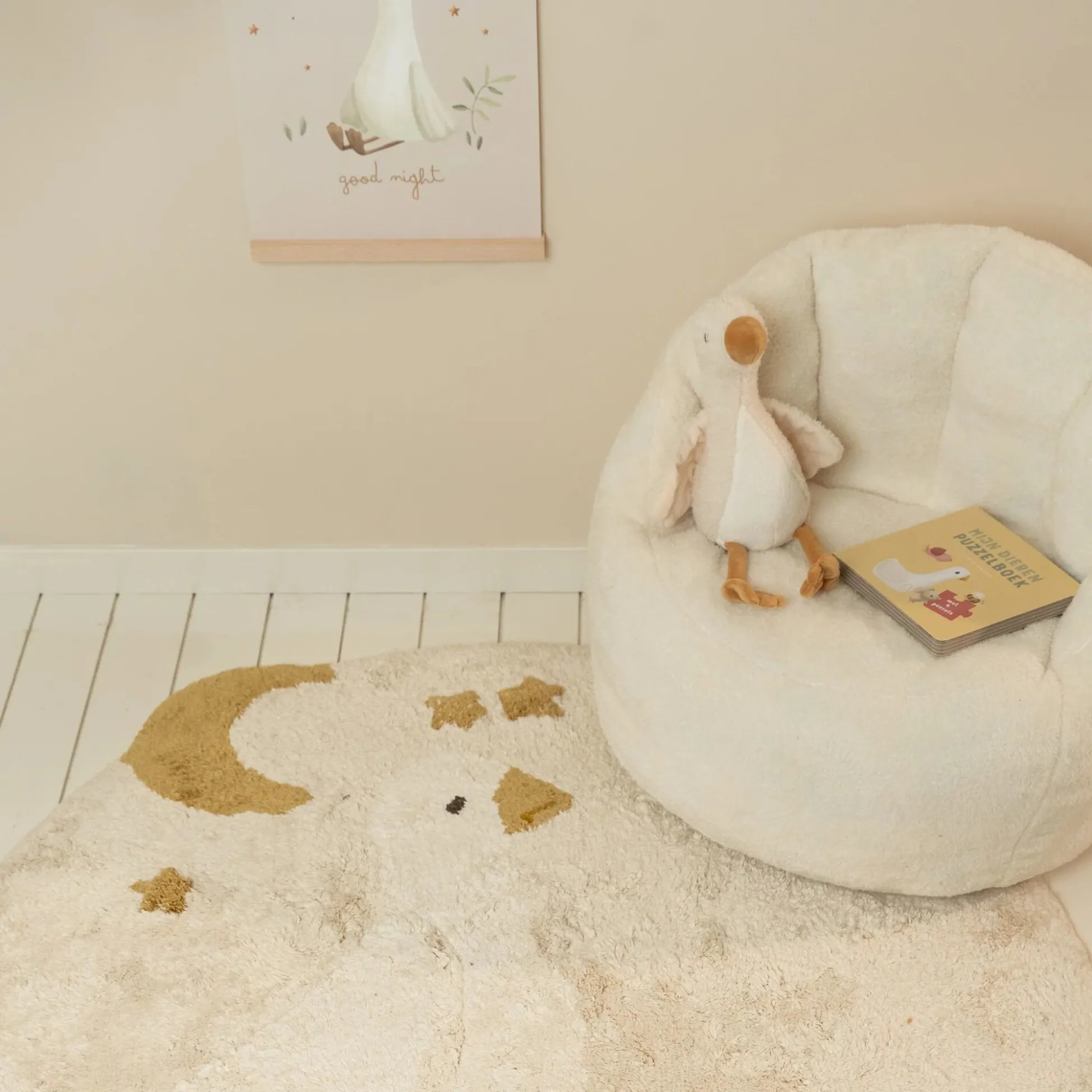 Children's Armchair Teddy - White