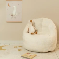 Children's Armchair Teddy - White