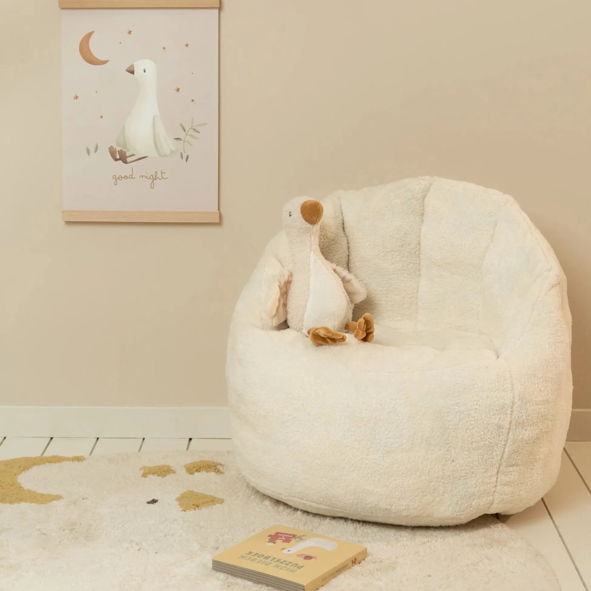 Children's Armchair Teddy - White