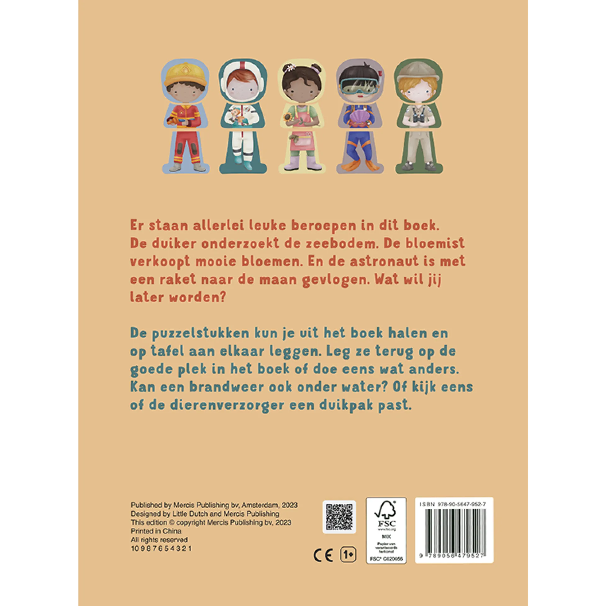 Children's Book: My Puzzle Book - Professions - NL
