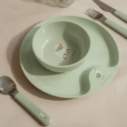 Children's cutlery set - Green - Little Farm