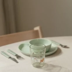 Children's cutlery set - Green - Little Farm